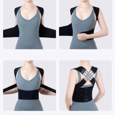Imagem de Cinta Ortopédica Unissex para Correção de Postura e Suporte Lombar  Co
