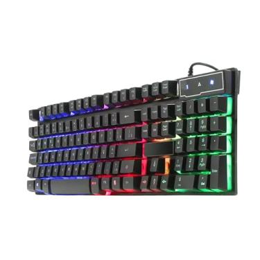 Imagem de Teclado Gamer com Iluminação LED RGB – Teclas Macias e Conexão USB