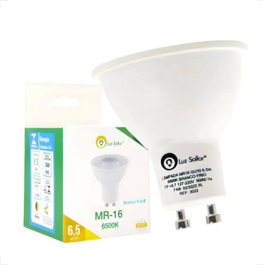 Imagem de 2X Lâmpada Dicroica Led 6.5W Mr16 Gu10 Branco Frio Quente Bf