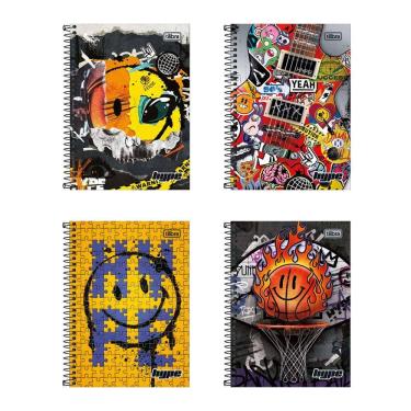 Imagem de Caderno espiral capa dura 1/4 80 folhas Hype - Tilibra