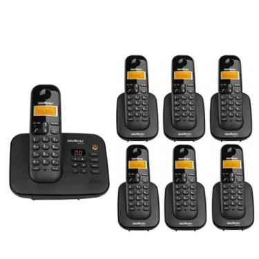 Imagem de Kit Telefone Sem Fio 7 Aparelhos TS 3130 Secretária Eletrônica e 6 Ram