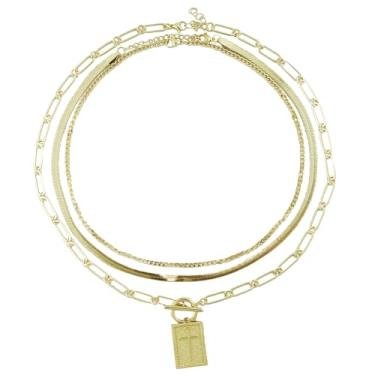 Imagem de NKTDWO Colar de cruz de papel para mulheres – Um acessório inspirado na fé projetado especificamente para mulheres, combinando significado espiritual com um toque elegante., Latão, Sem Pedra Preciosa