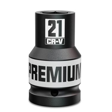 Imagem de Soquete de impacto de 6 pontos com acionamento de 2,5 cm, soquete profundo de 21 mm, métrico, CR-V, fabricação de máquinas de manutenção automotiva