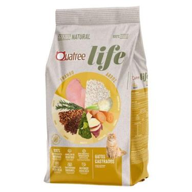 Imagem de Ração Quatree Life para Gatos Castrados Frango e Arroz 3kg - GRANVITA