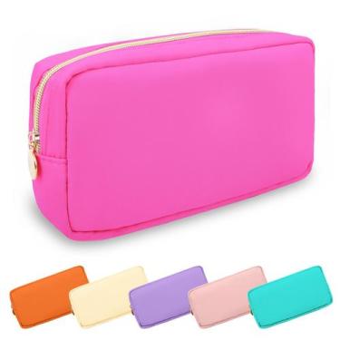 Imagem de Bolsa de maquiagem UIXIZQ, pequena bolsa de higiene de viagem de nylon