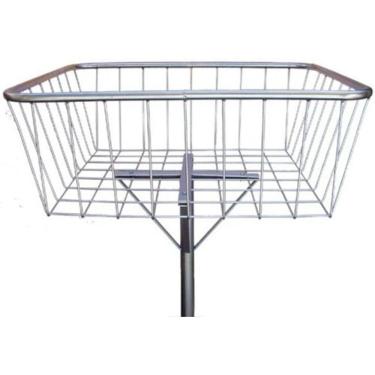 Imagem de Cesto Aramado Para Calçada - Lixeira De Rua Diversas Medidas
