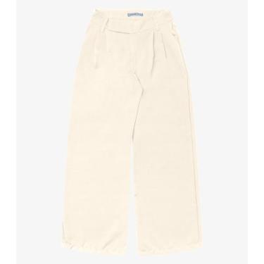 Imagem de Calça Feminina Em Alfaiataria Endless Bege, G, Bege