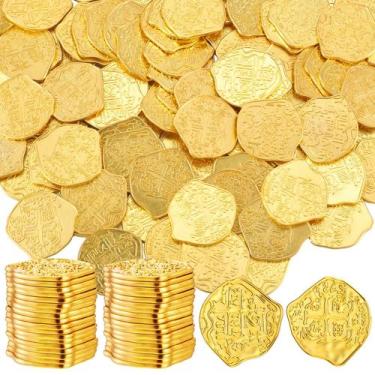Imagem de Conjunto de moedas Metal Pirate Hanaive, 200 unidades para meninos e m