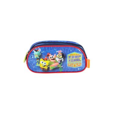 Imagem de Estojo Duplo Escolar Bob Esponja - Azul