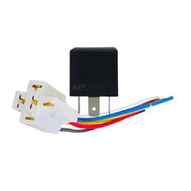 Imagem de Conector Porta Rele carro moto caminhao + rele 5pin 12v 40a - Sp. Repo