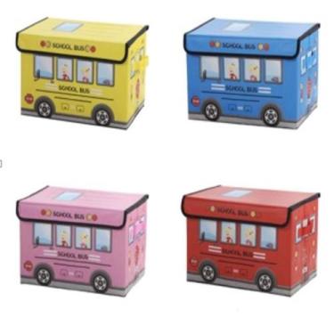 Imagem de Baú caixa organizadora brinquedos infantil puff roupa - Uzy, verde