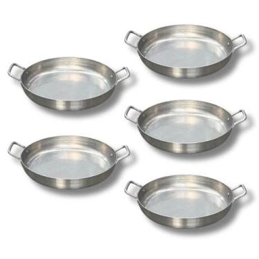 Imagem de Kit 5 Frigideiras Pergaminho Panelinha N18 600ml Para Porção E Massas 