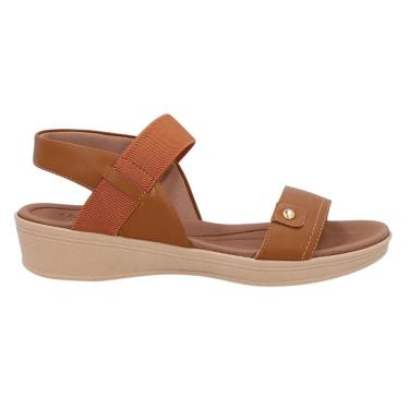 Imagem de Sandália Usaflex Salto Baixo Elástico Feminina