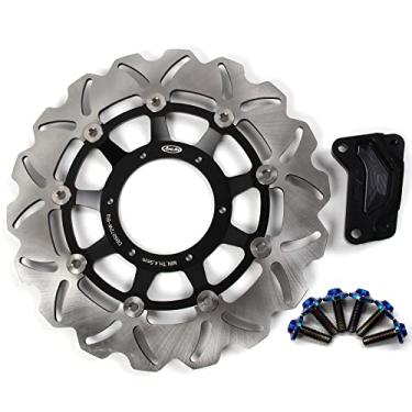 Imagem de Rotor de disco de freio dianteiro Arashi com parafusos de montagem para Honda CBR250R 2010-2013 ABS 11-13, ABS CBR300R 2014-2017 inclui, acessórios de substituição de motocicleta pretos