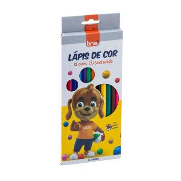 Imagem de Lápis De Cor BRW HB Resina 12 Cores