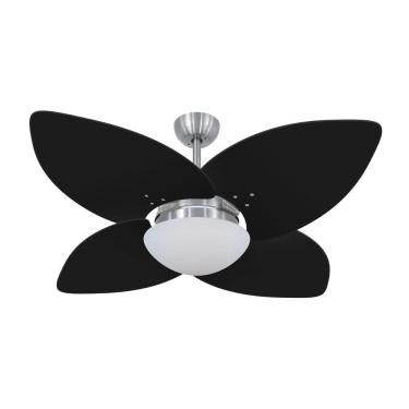 Imagem de Ventilador De Teto Dormamu Escovado 4 Pás Preto 127V