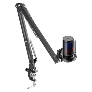 Imagem de Microfone Gamer Condensador Usb Havit Gk50 Pro Rgb Preto