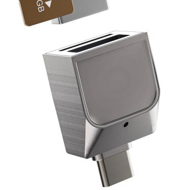 Imagem de Adaptador de leitor de cartão micro SD USB C OTG 2 em 1 para iPhone 16 15 Pro, porta USB, transferência de memória TF para Apple, compatível com cabo externo de câmera Samsung MacBook para iPad tipo C