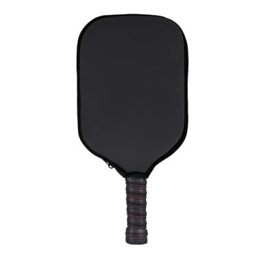 Imagem de Silfrae Capa para raquete de pickleball, bolsa de neoprene para raquete de tênis de mesa, bolsa protetora à prova d'água para equipamentos de torneio e treinamento (preta, 1 peça)