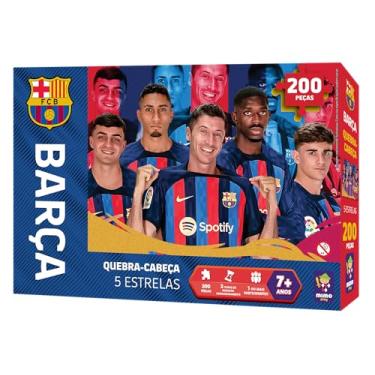 Imagem de Barça, Quebra cabeça colecionavel 5 Estrelas, 200 peças - Mimo brinquedos