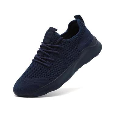 Imagem de Sapatos de caminhada WYGRQBN, tênis modernos para mulheres, azul, tama