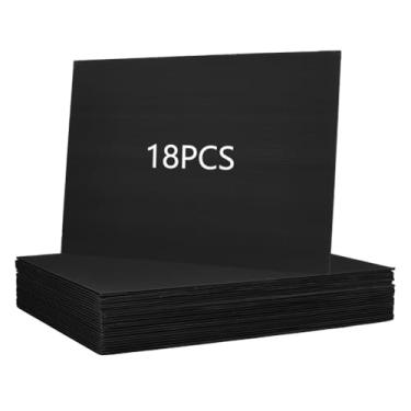 Imagem de OLYCRAFT Quadro de pôster preto de 18 peças para artesanato em branco placas de quintal 40,6 x 30,5 cm, papelão ondulado, placa de pôster de espuma, placa de plástico ondulado para uso ao ar livre