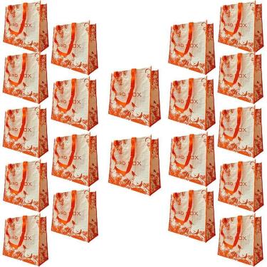 Imagem de Bolsa Ecobag Retornavel Kit 20 Uni Compras Mercado Shopping