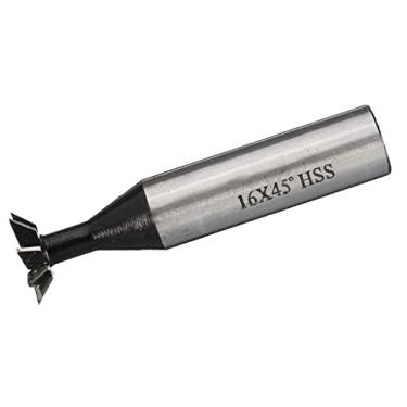 Imagem de barenx Fresadora fresadora de cauda de andorinha 45 graus 10-35 mm aço alto - 16 mm, prata