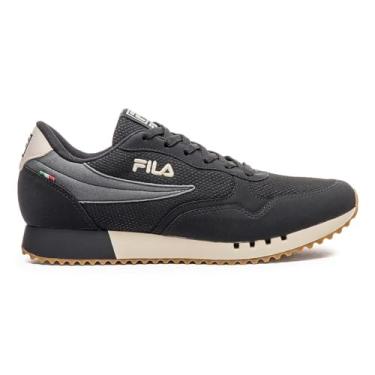 Imagem de Tênis Fila Masculino Euro Jogger Sport Ii Bege/preto/laranja F01l00308-6435 44