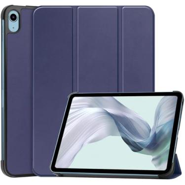 Imagem de Capa fina híbrida para iPad A16 11ª geração 11 polegadas 2025/10ª 10 polegadas 2022, capa protetora à prova de choque, capa para iPad, com parte traseira de TPU macio (azul escuro, iPad (A16) 11º 2025