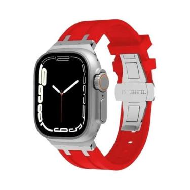 Imagem de Pulseira De Borracha Ultra Macia Para Apple Watch Band 49 45 44 41 42 