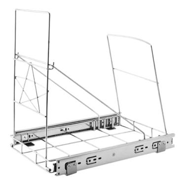 Imagem de Ｂｅｓｇａ Prateleira deslizante para lixeira sob armário, e leve, ideal para armazenamento na cozinha. Instalação rápida e ajustável, Padrão