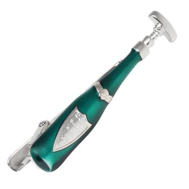 Imagem de Garrafa de champanhe e saca-rolhas com clipe de gravata