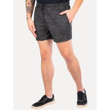 Imagem de Short Reserva D'Água Beachwear Estampado Camuflado Fla Preto-Masculino