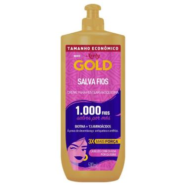 Imagem de Creme para Pentear Niely Gold Antiquebra Salva Fios 500ml