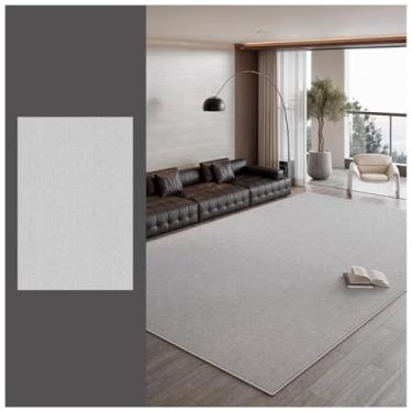 Imagem de SPXMQSS Tapete grande para sala de estar, tapete lavável antiderrapante para quarto, resistente à sujeira sofá mesa de café, para sala de estar, sala de jantar, quarto, escritório, cinza B 240 x 360