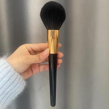 Imagem de 1 pincel preto de cabo longo grande, marcador, pincel de pó de contorno, ferramenta de maquiagem