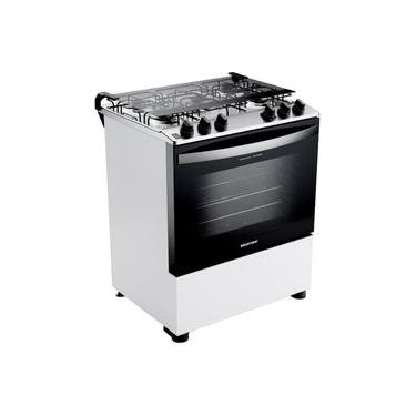 Imagem de Fogão 5 Bocas Brastemp BFS5NDB Forno 96L Queimadores Rápidos Bivolt Branco