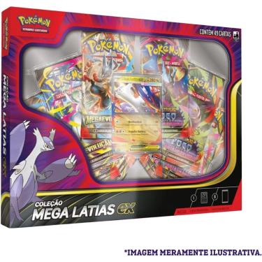 Imagem de Pokémon Tcg Baralho De Batalha Mega Latias Ex Oficial Copag