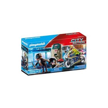 Imagem de Playmobil - Caixa Eletrônico Com Policial E Fugitivo - City Action - 70572