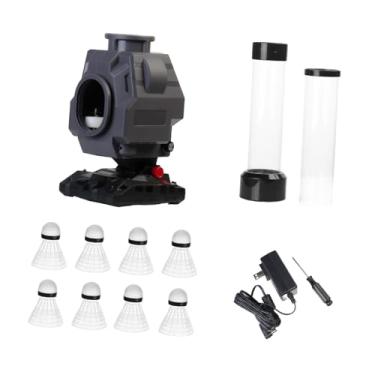 Imagem de simhoa Máquina automática de saque de badminton, máquina de arremesso, equipamento de exercício, lançador de bolas de treinamento de beisebol leve