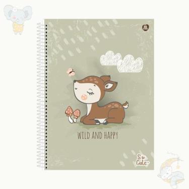 Imagem de Caderno espiral universitário 10 matérias 160 folhas So Cute - Animati