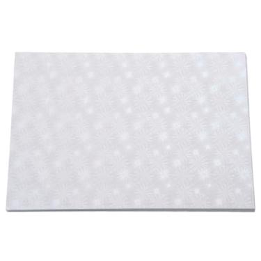 Imagem de Folhas laminadas holográficas A4 50 unidades Cores brilhantes Efeitos brilhantes Filme de laminação a frio Papel adesivo à prova d'água para projetos DIY Fotos Arte Material BOPP (Estilo de fogos de