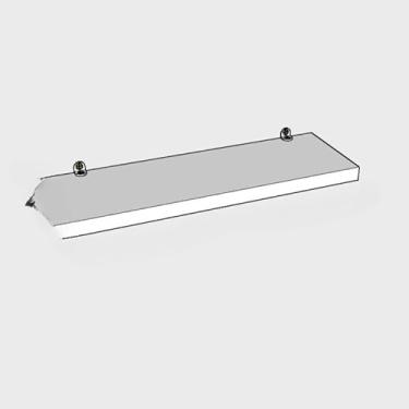 Imagem de Estante Branca – Adequada Para Nichos Em Casas De Banho, Quartos Ou Cozinhas(Preto,1 UN PRATILERIA 50X10)