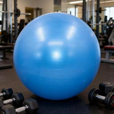 Imagem de Pequena bola de Pilates Fitness, à prova de explosão, mini bola de ioga antiderrapante para fitness, alongamento e fortalecimento do núcleo