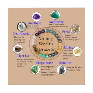 Imagem de CAFUCE Pulseira feminina de riqueza de pedra natural com contas de proteção ajustável Lucky Bracelet Feng Shui Obsidiana preta joia feita à mão presente, normal, Pedra, Sem Pedra Preciosa