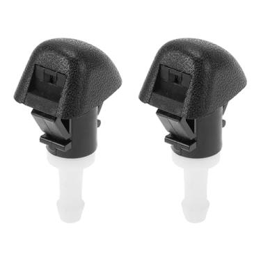 Imagem de Hihaha Bocal de lavador de para-brisa para Subaru Outback para Subaru Legacy/Bicos de pulverização de para-brisa dianteiros Lavador de limpador de jato / durável / 2 peças preto e branco