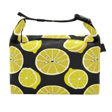 Imagem de STAYTOP Lancheira Fresh Lemon com fivela de alça, lancheira isolada para meninos e meninas, lancheira térmica para trabalho escolar