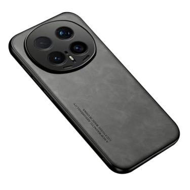 Imagem de LYJSMGZ Capa magnética para Huawei Honor Magic 8 Pro/Magic 8, cobertura total da lente à prova de choque, fina, antiimpressões digitais, capa amigável à pele, cinza, Majic 8 Pro