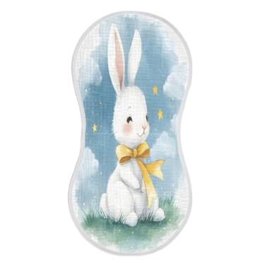 Imagem de xigua Conjunto de 1 panos de musselina de coelho de desenho animado, super macios e absorventes, roupas de arroto de algodão, presente de chá para recém-nascidos, bebês meninas e meninos